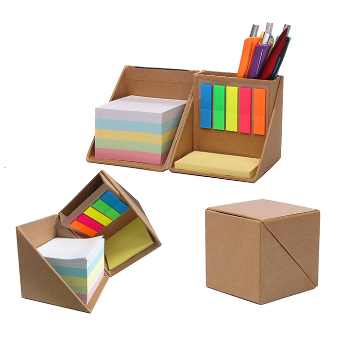 Cubo Ecológico con Post-it